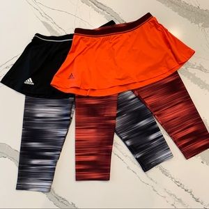 Adidas Two-Piece Tennis Skirt and Legging Bundle